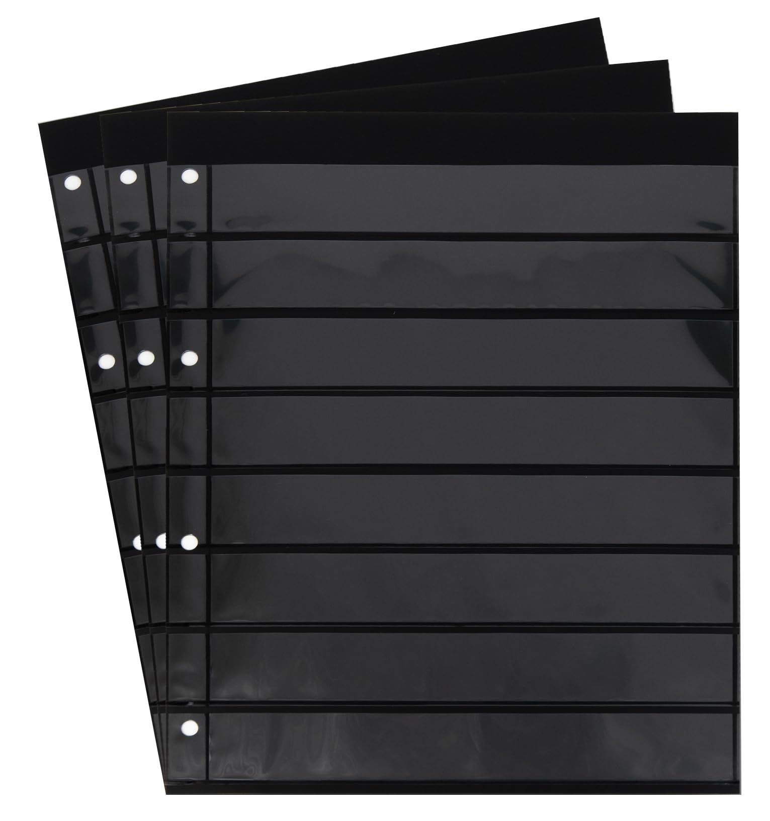 10 Prophila double-sided stocksheets, 8-way division, 8 pockets