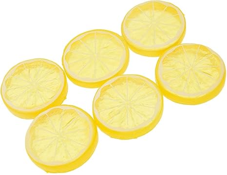 Amazon 6枚セットホーム装飾 フェイクレモンスライス 人工フルーツ 食品サンプル 果物 模型 ディスプレイ インテリア配達3 5労働日まで 置物 オブジェ オンライン通販