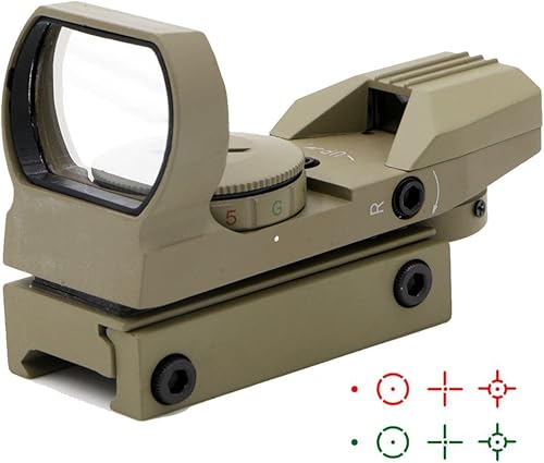 Ohuhu Red Green Dot Gun Sight Scope Reflex Sight