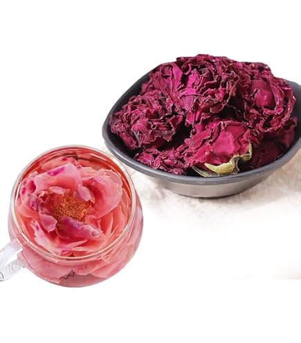 Amazon.com: SIJIYUNLI-Ink red rose 25g/0.88oz loose camellia grass