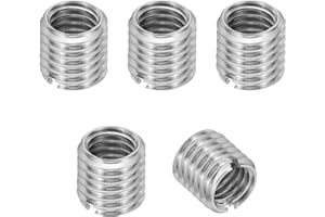 PATIKIL 316 Stainless Steel Thread Adapters Sleeve Reducing Nut, 5 Pcs M10 x 1.5 Male to M8 x 1.25 Female Repairing Insert Nu