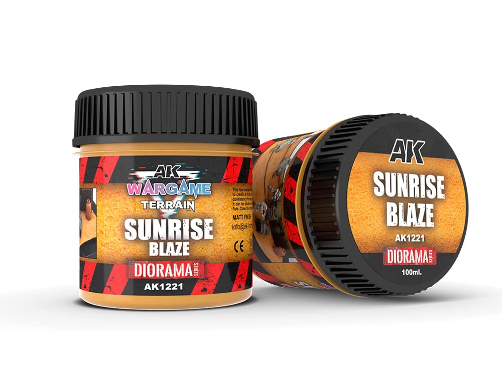 AK Interactive - Sunrise Blaze Wargame Terrain 100ml - AK1221, Yellow