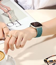 Odbeai Leopard Bands Compatible with Fitbit Sense
