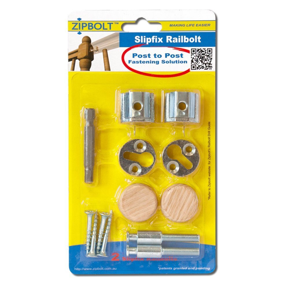 Zipbolt 13.810 Slipfix Railbolt Staircase Handrail or Banister to