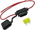 AutoEC 20A Inline ATC ATO Waterproof Fuse Holder (1 Set)