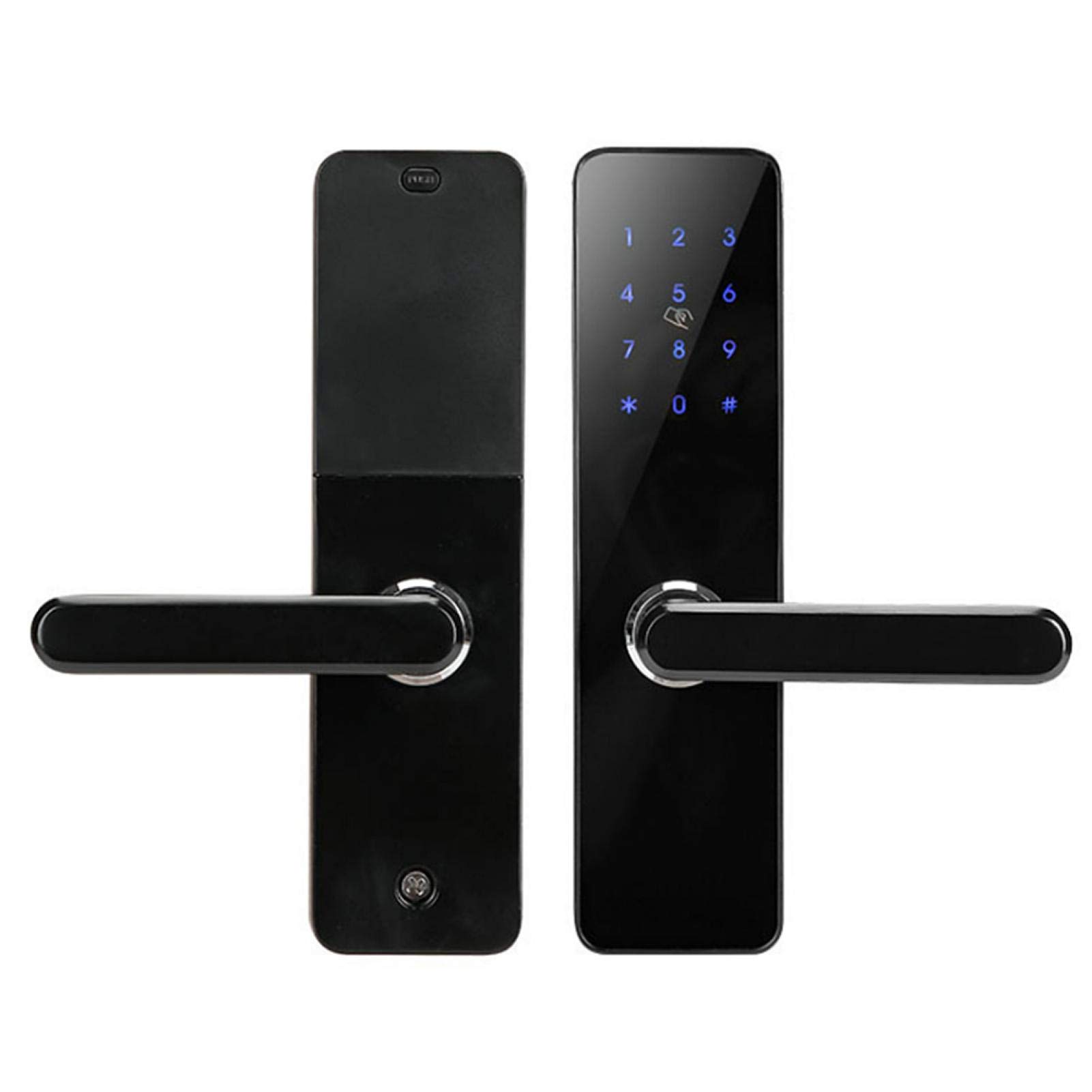 Bluetooth Lock, Touch Screen Door Lock, Automatic Sleep App Wifi Cards Password Keypad for Office Ho