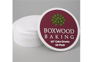 10" Cake Drums [10-Pack] by Boxwood Baking in New Brunswick - Sturdy 1/2 Inch Thick White Cake Drums - Canadian Sellers - Pro