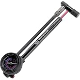 High Pressure Shock Pump - 400 Psi for Front Fork and Rear Bicycle Suspension Air Shocks-Bike Shock Pump with No-Loss Schrader Valve