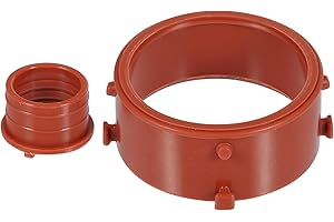 X AUTOHAUX 2pcs Red Turbo Intake Seal Rubber A6420940480 for Mercedes-Benz R320 2007-2008 for Mercedes-Benz E320 2007-2008 fo