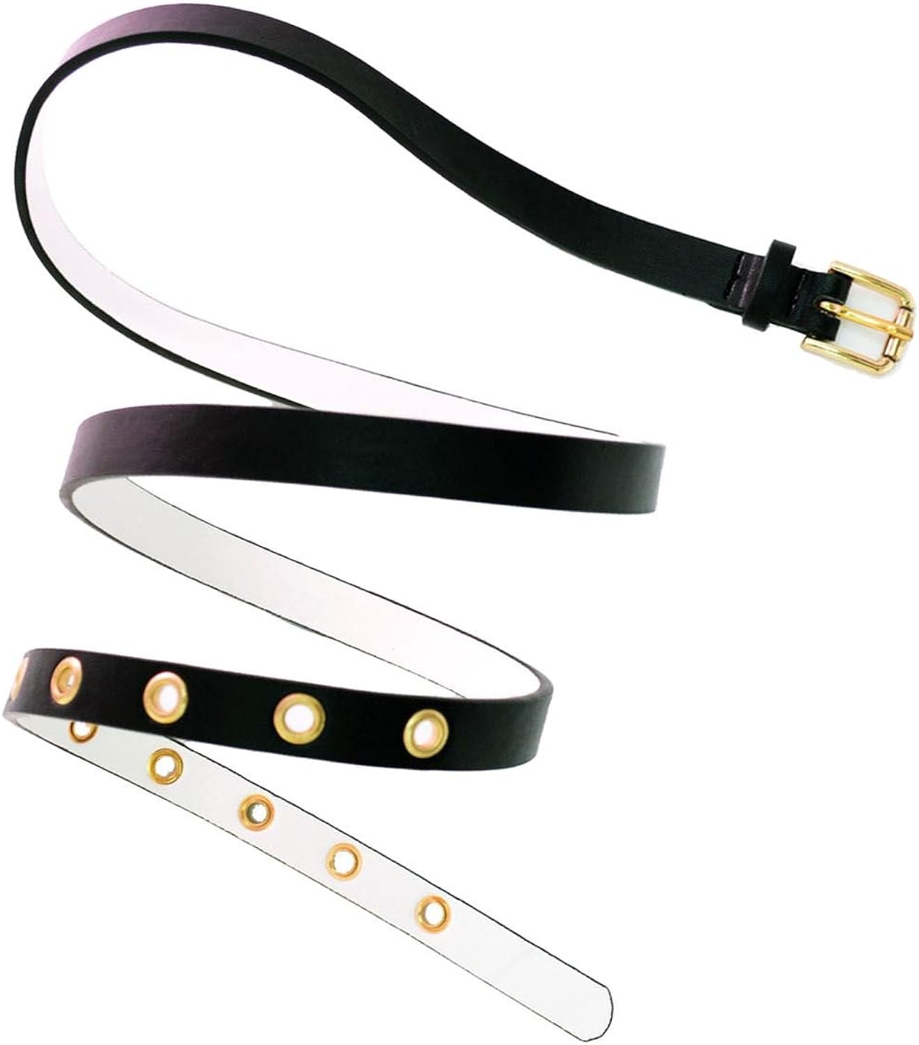 New Womens Plus Size Eyelets Buckle Strap Faux Leather Plus Size Belts