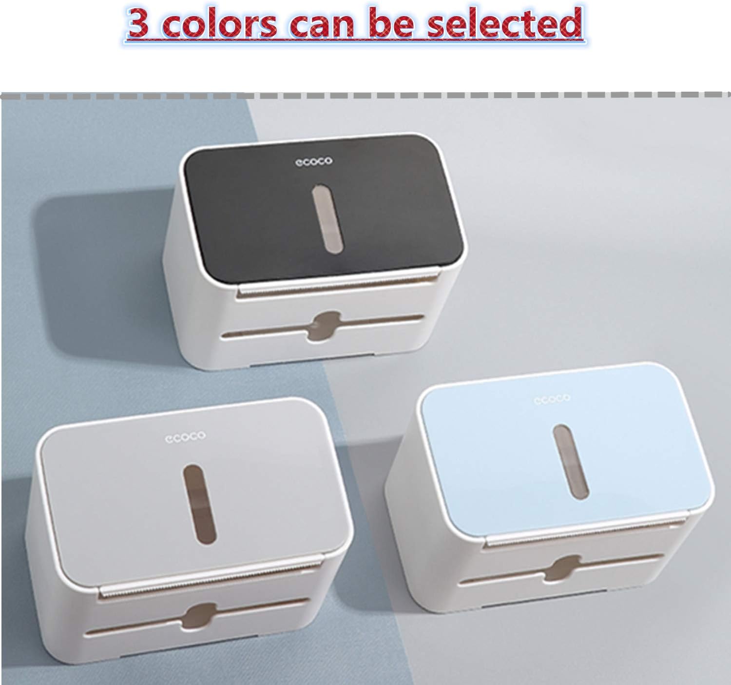 Meiyijia Wall-Mounted Toilet Paper Holder with Storage Shelf - Image 4
