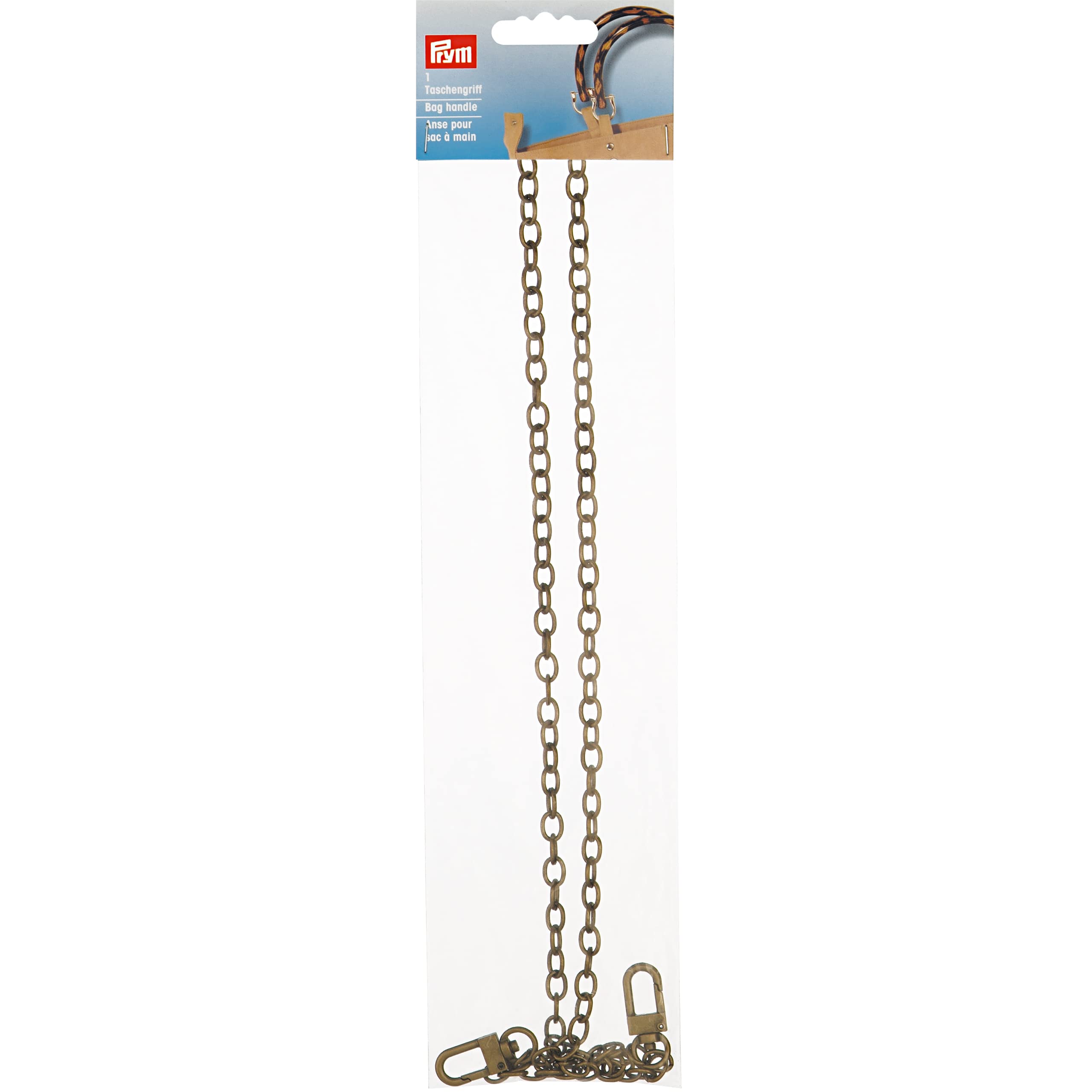 Prym Bag Handle Leandra Antique Brass