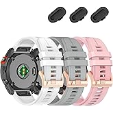 26mm Quickfit Watch Bands Compatible With Garmin Tactix 8 7/Fenix 8 Pro AMOLED 51mm/Fenix 7X pro/7X/6X Pro/6X/5X Plus/5X/3 HR/3,Silicone Sport Strap for Quatix 8/epix Pro 51mm/Enduro 3 2