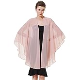 BEAUTELICATE Chiffon Shawl Bridal Wedding Wrap Long Evening Scarves Scarf