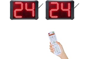 GAN XIN Basketball Shot Clock Timer,12/24/25/30/35/40/60 Seconds Countdown Timer, Portable Shot Clock with Buzzer for All Sports