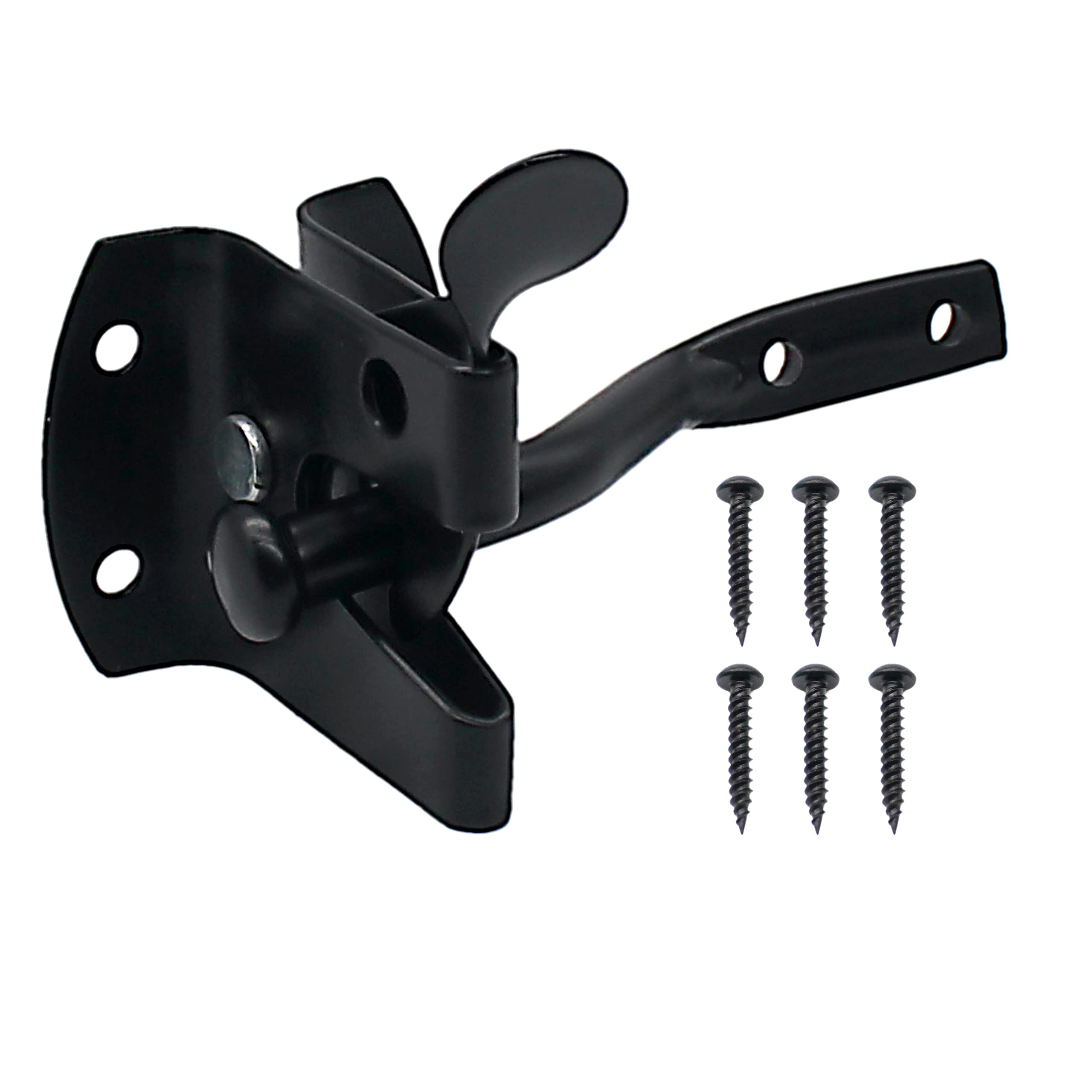 Auto Gate Latch Padlockable Catch Black