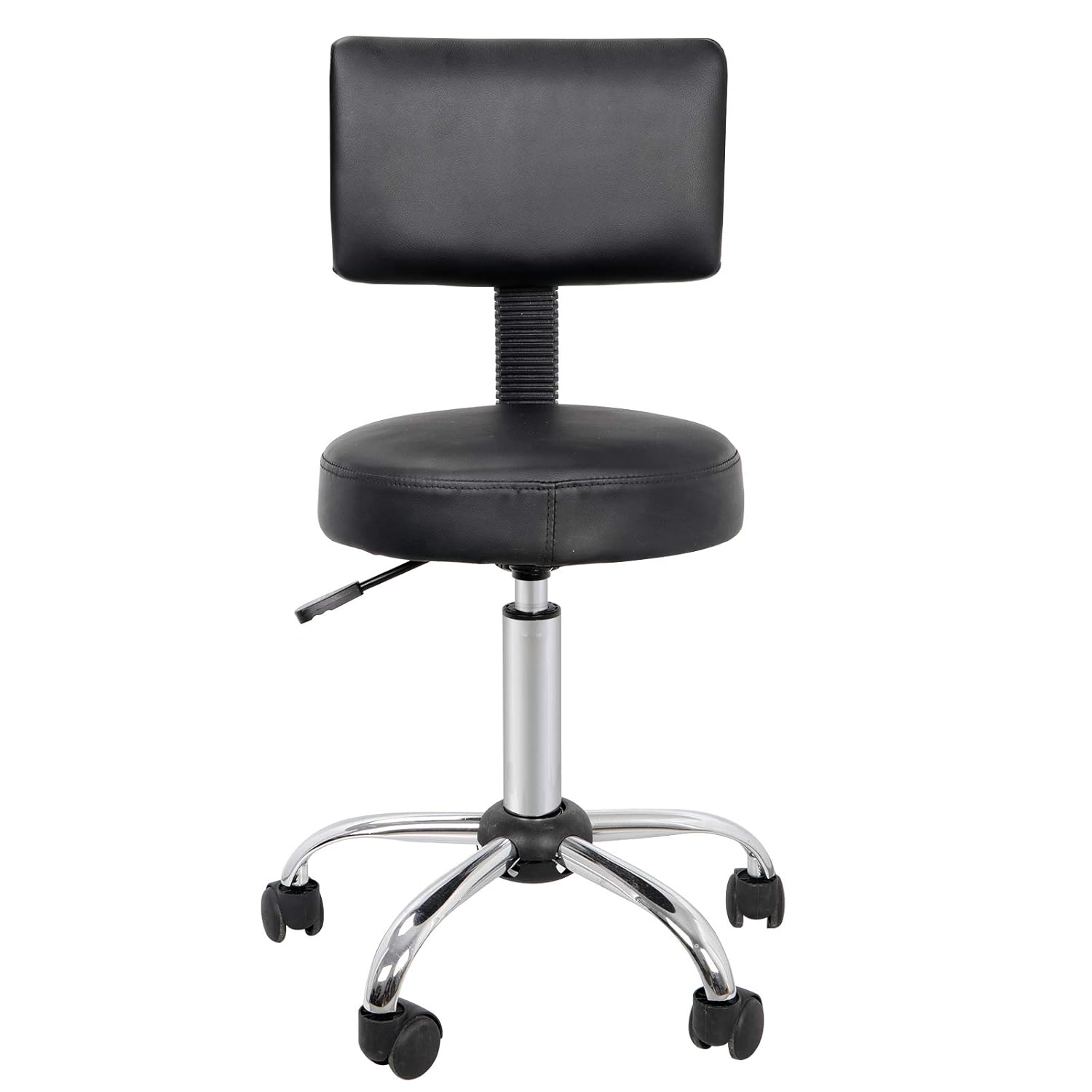 Hydraulic Swivel Medical Salon Stool Clinic Spa Massage Stool Rolling Manicure Chair W/Backrest for Tattoo Facial Spa: Beauty
