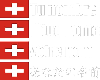 JINTORA -Suiza- Fuente Blanca - Pegatina Vinilo Impreso para Coche ...