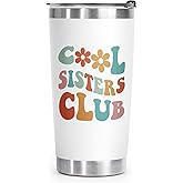 Aurahouse Gifts for Sister Tumbler with Lid 20oz, Sister Birthday Gifts from Brother, Valentines Day, Mothers Day Gift for Best Friend, Bestie Christmas Gift Coffee Cup