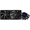 Thermalright Frozen Prism 240 Black CPU Liquid Cooler,Efficient PWM Controlled Pump 3300RPM,TL-E12 Series PWM Fan×2,Water Cooling Computer Parts,for AMD AM4/AM5,Intel LGA1150/1151/1200/1700/2011