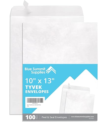 Survivor® 10 x 13 x 2 Expansion Mailers, Self Seal Closure, Made with DuPont™ Tyvek® Material, 14 lb., Puncture, Tear and Moisture Resistant, 100 per Box