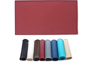 AMZNOVA Dog Feeding Mat, Silicone Pet Food Mat, Food Grade Waterproof Anti-Messy Raised-Edges Mat for Puppy Kitty Dog Cat, L(24x16inch), Burgundy