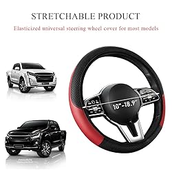 Wevdn Elastic Car Steering Wheel Cover, Microfiber
