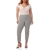 Rekucci Curvy Woman Plus Size Stretchable Pull-On Crop Pant