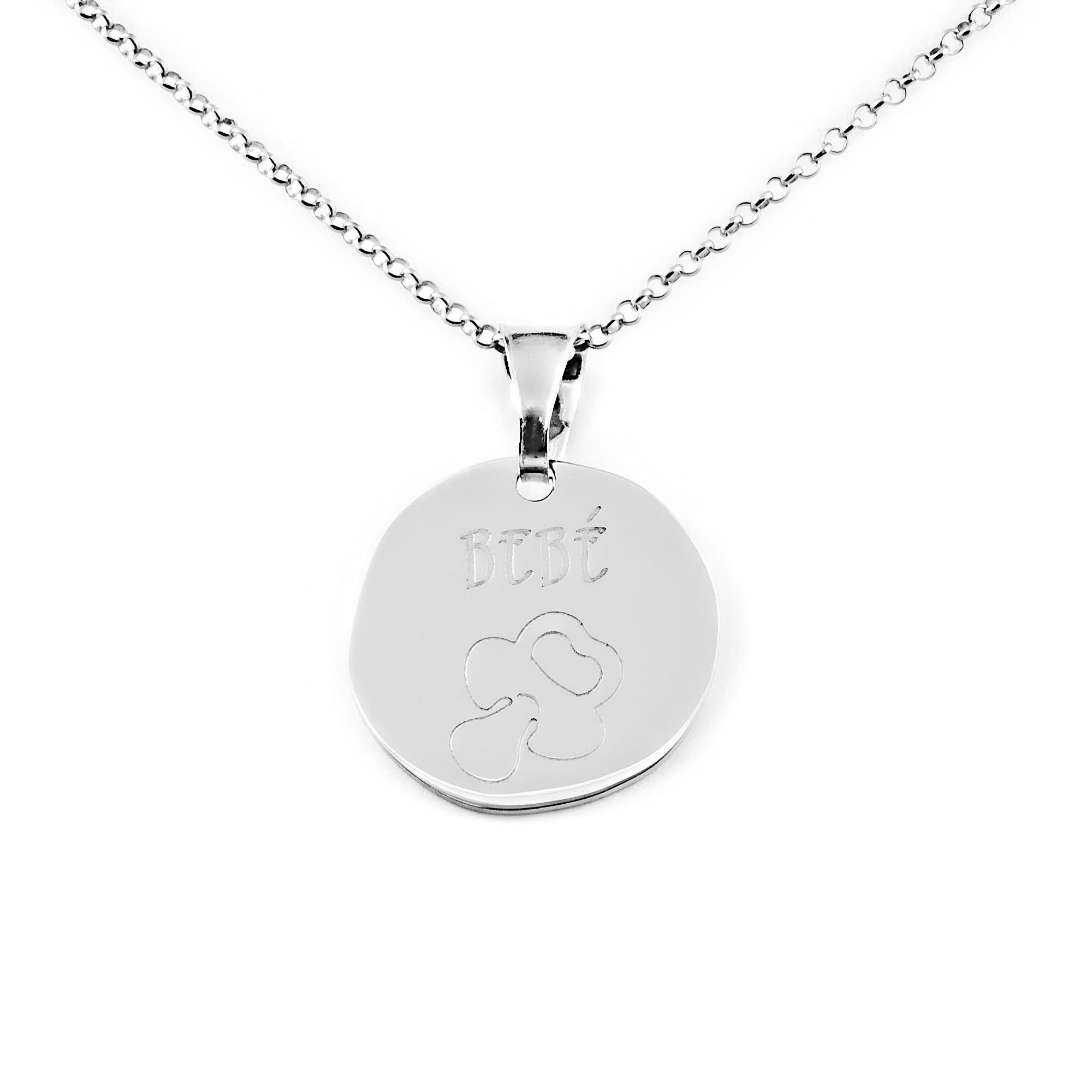 Monde Petit 925 Sterling Silver baby pacifier pendant