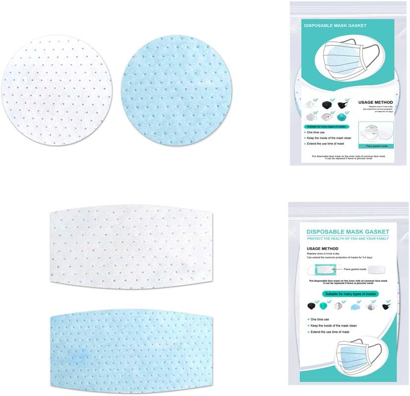 Merymall 20PCS Disposable Air Purifying Respirator Face Mask Pad Safety Activated Carbon Breathing Filters Gasket Sets