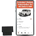 GPS Tracker for Vehicles No Monthly Fee, No Subscription, 4G SIM and Data Included, Business Fleets, Speeding Alerts, Trip History, Mileage Tracking, Geofence, OBD, USA Developed, Moto Watchdog