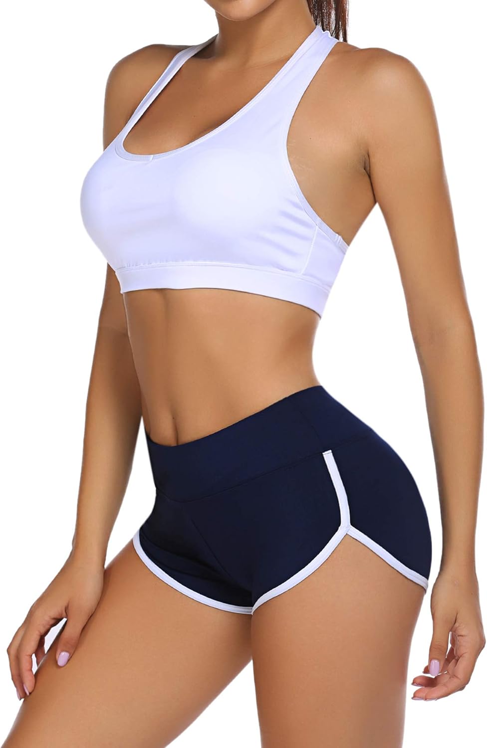 ADOME Women's Active Shorts Fitness Sports Yoga Booty Shorts for Running Gym Workout: Clothing