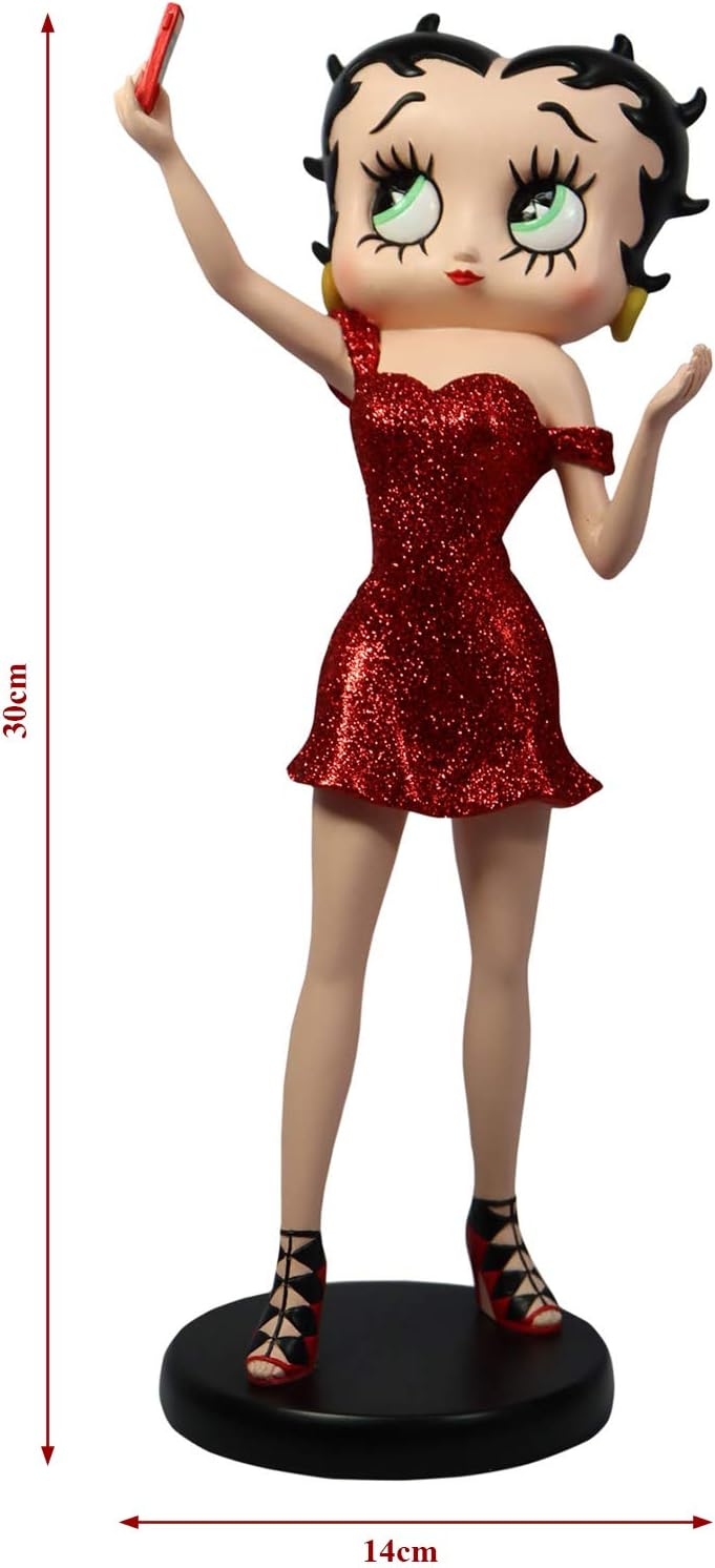 Betty Boop Figurine A Collectionner Avec Robe A Paillettes Rouge 30 Cm Figurines Decoration De La Maison Centroarco Com