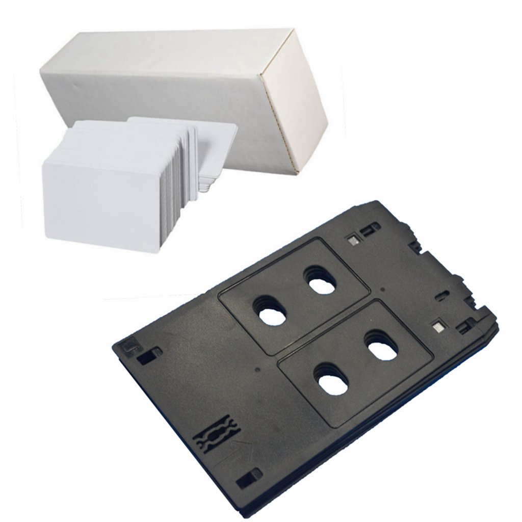 Inkjet PVC Card With Tray For Canon J Printers-Type-PIXMA MX922, MG7720,MG5400, MG5420, MG5422, MG5430, MG5450, MG5460, MG5470, MG5480, iP7200, MG7120, iP7230 (Canon J Tray, 20PCS Cards)