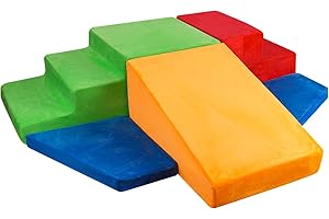 COZYLAZY Climbing Toys for Toddlers 1-3 Indoor | Toddler Climbing Toys Indoor | Baby Foam Climbing Blocks | Soft Play Climbing for Toddlers | Infant Non-Toxic Soft Climbing Blocks | Large Foam Blocks Baby Gym