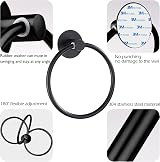 Tahbarshi Self Adhesive Toilet Paper Holder and Hand Towel Ring Set view 3