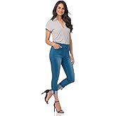 Rekucci Secret Figure Denim Women's Pull-On Slim Fit Cropped 4 Season Jean