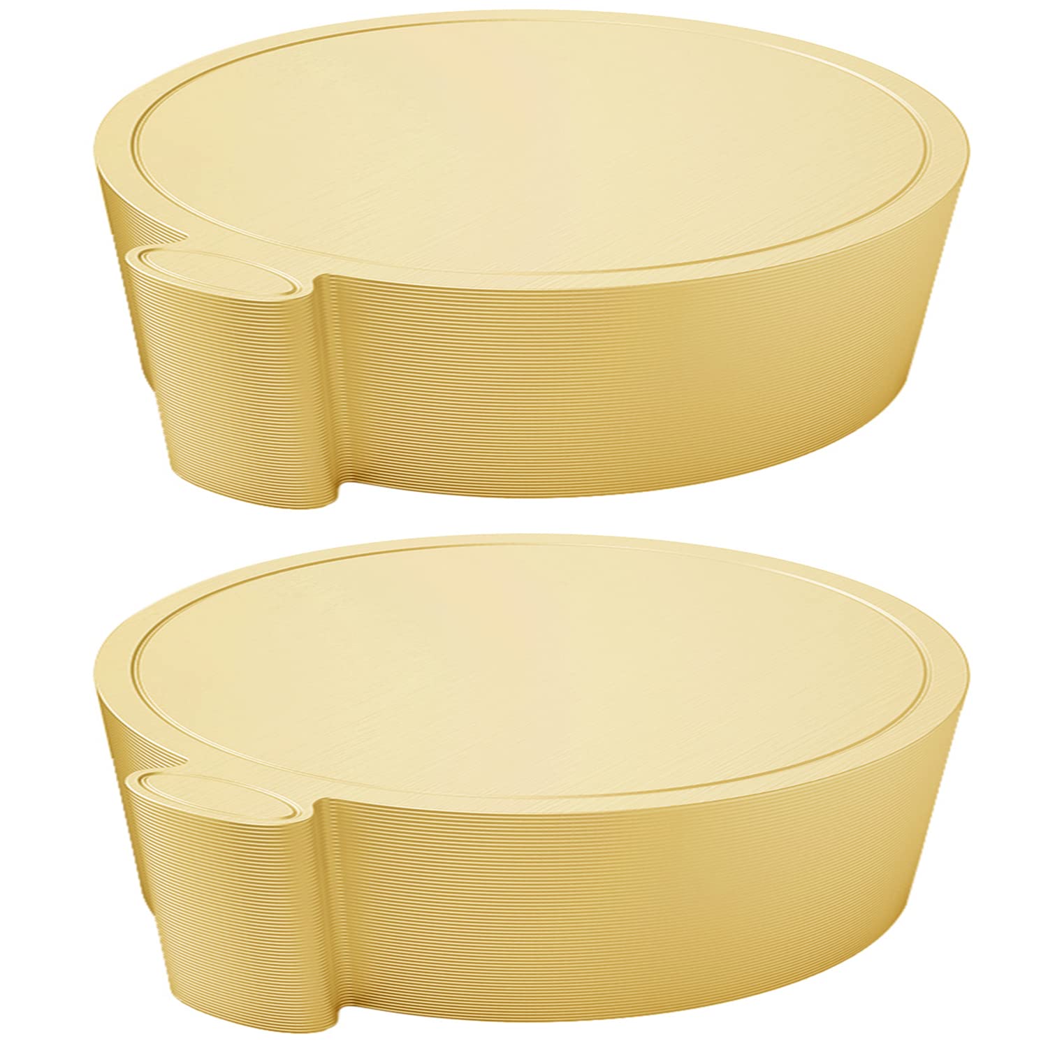 Photo 1 of 100 Pcs Gold Cake Boards - Mini Round Cake Cardboard, 3.5 Inch for Mousse, Cupcake, Dessert, Decorating, 8cm