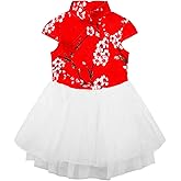 LittleSpring Little Girl Holiday Dress Chinese Qipao Princess Dress