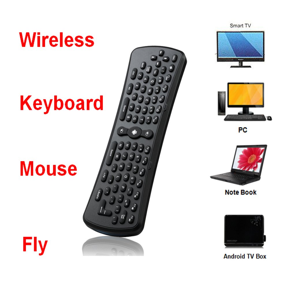 Amazon.com: Portable USB 2.4GHz Wireless Air Fly Mouse Multi Keyboard for PC