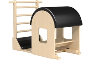 GDMSTIH Pilates Ladder Barrel, Wooden Spine Corrector Pilates Machine for Home Workout, Pilates Arc for Balance, Core Strengthening and Stretching-9T2pw9