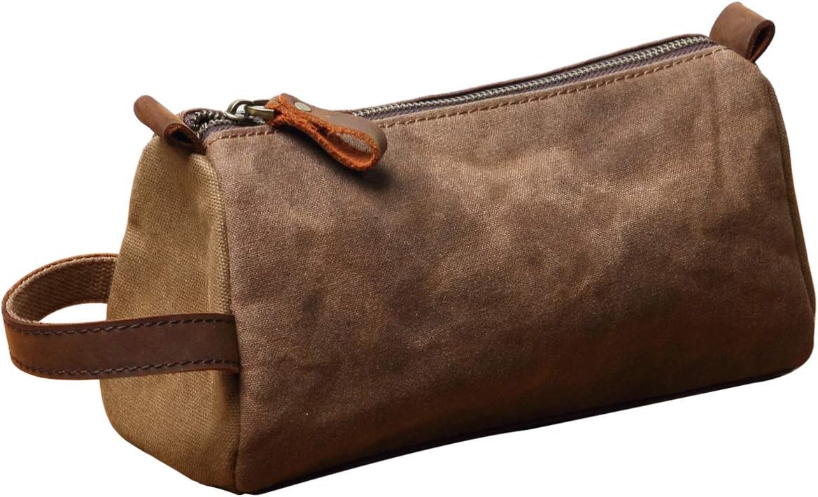 Dopp kit Shaving bag Small Toiletry Bag for Men - Overnight bag Hanging Canvas Travel Size Toiletries | Hygiene