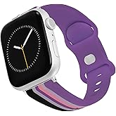 Wrangler® Mulit-Striped Silicone Band for Apple Watch®, Fits all Apple Watch® Series and Sizes
