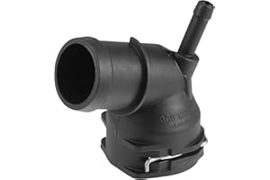 X AUTOHAUX Upper Radiator Coolant Hose Connector 3C0122291D for Volkswagen Beetle Eos Golf Jetta Passat SportWagen