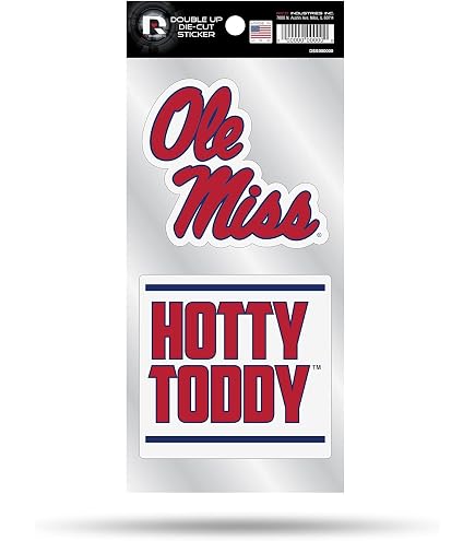 NCAA Mississippi Rebels Decal - 4x4 Inch Perfect Cut White Decal, Officially Licensed, Removable & Reusable For Cars, Windows, Laptops - View #4