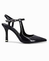 Coutgo Womens High Heels Pointed Toe Ankle Strap