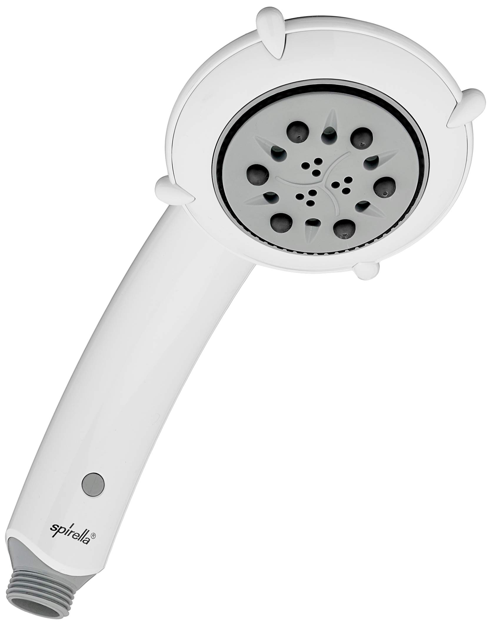 Spirella AQUALINE Shower Handle Capri 3 Jets White 1202618, White, Standard