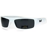 Locs White Gangster Cholo Narrow Rectangular Sunglasses