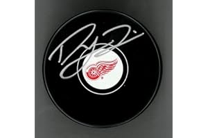 DETROIT CITY SPORTS DYLAN LARKIN AUTOGRAPHED DETROIT RED WINGS SOUVENIR PUCK