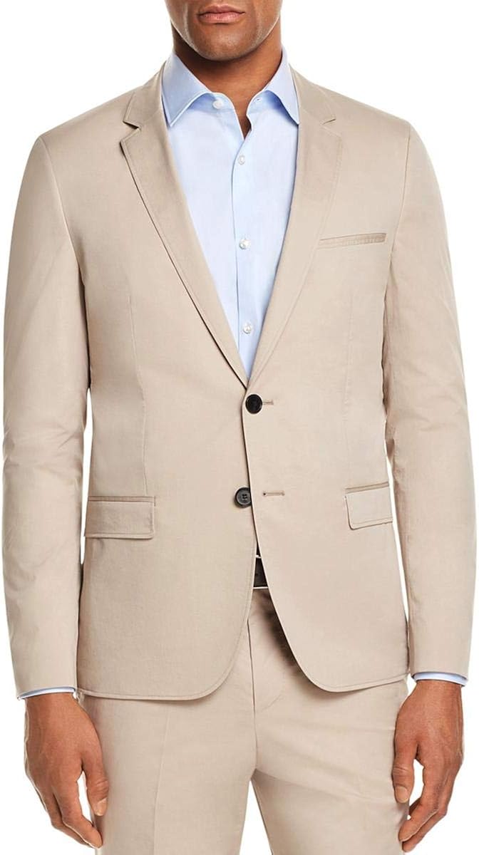 Hugo Boss Men's Hugo Unlined Slim Fit Suit Jacket, Tan CottonAnfred